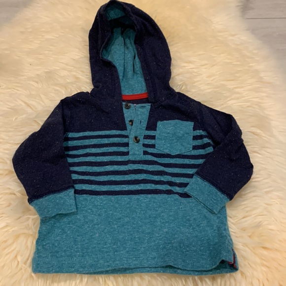 Geoege, Child of Mine & Old Navy Long-Sleeve Bundle in White/Blue/Teal 12-18M - Picture 5 of 12